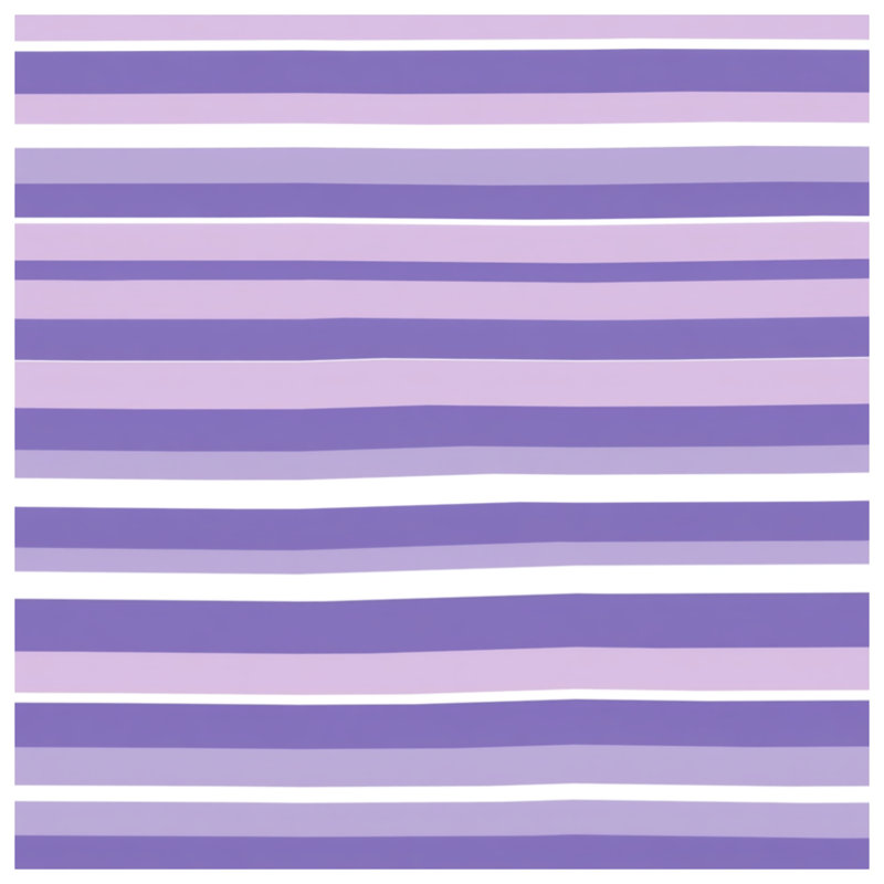 Coussin décoratif à rayures mauves, 20 x 20 inches