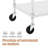Metal Mesh Cart With Wheels-100842982
