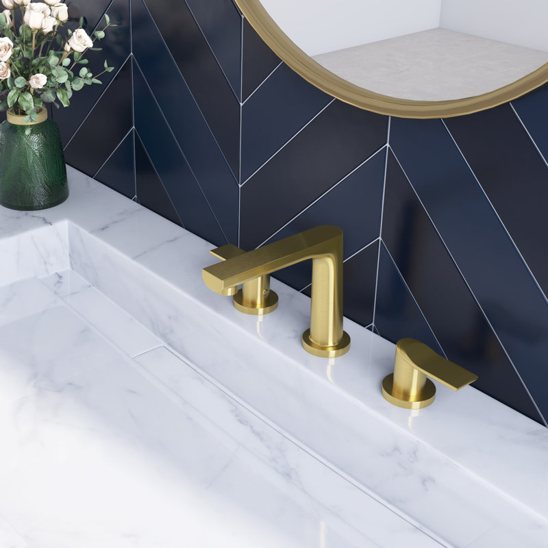 2-handle Bathroom Faucet, Brushed Gold
