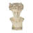 Cream Magnesium Oxide Woman Distressed Antique Greek Bust Indoor Outdoor Planter with Floral Accents