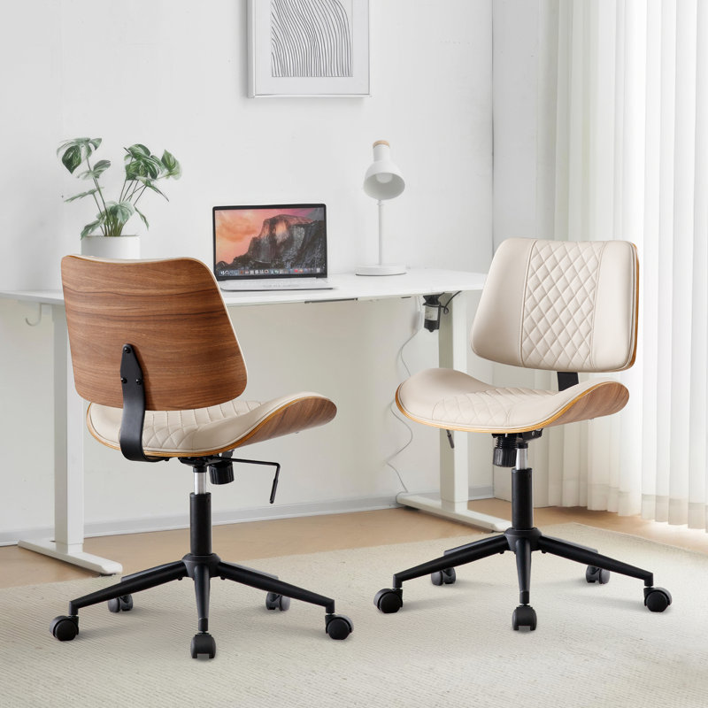 Chaise de bureau Drazen , Beige