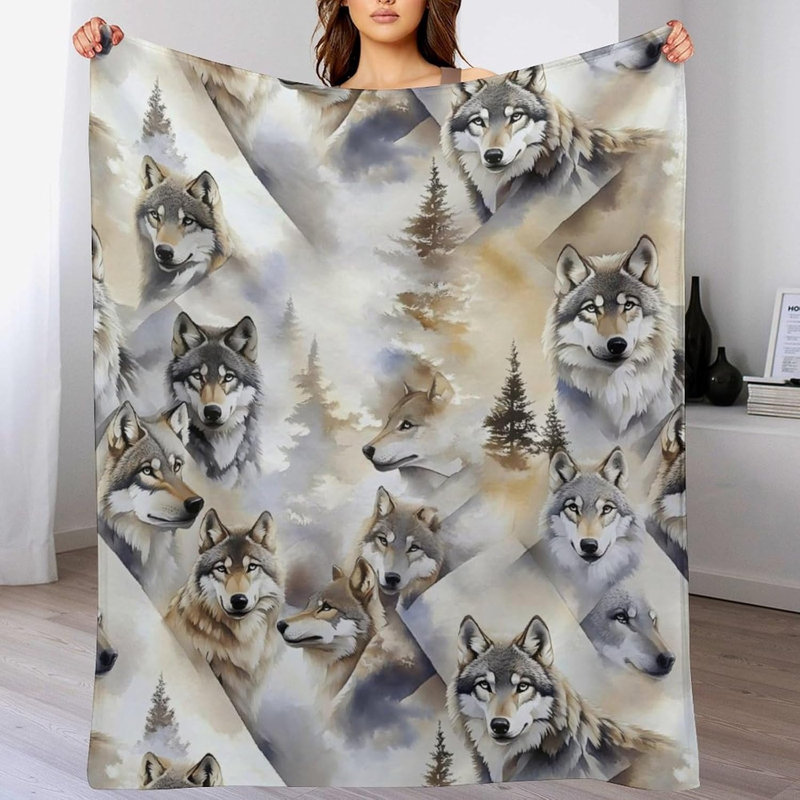 Couverture du loup, 152 x 203 cm, L 15,75 po x l 16,54 po