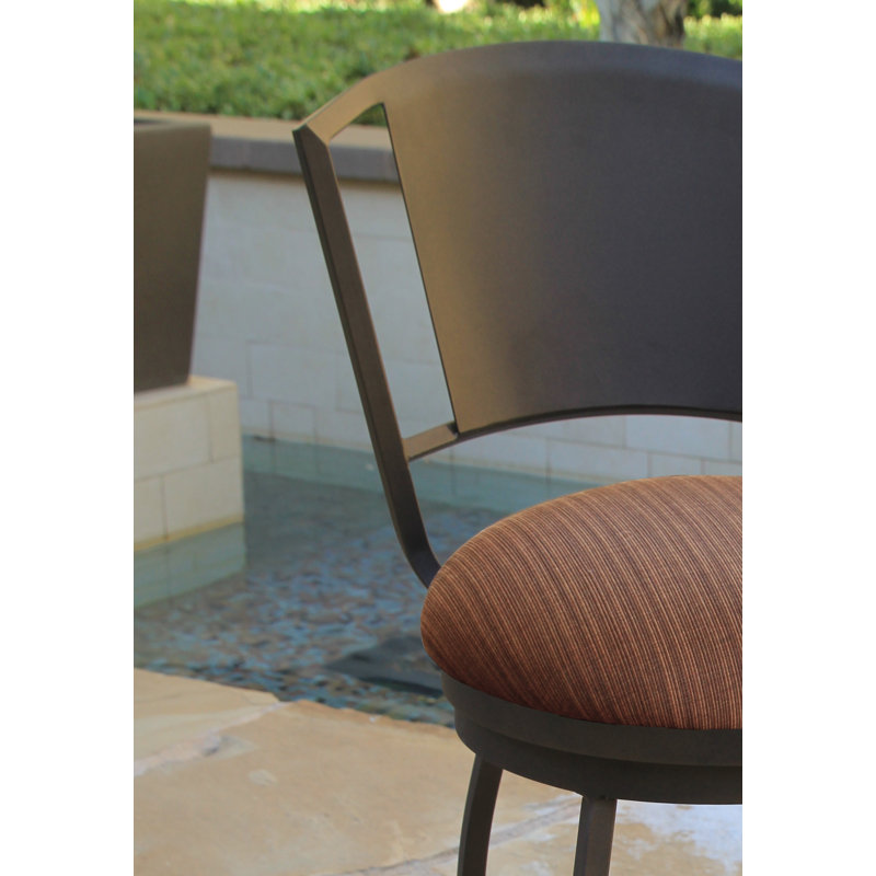 Tabouret de bar avec coussin Amareona, Chêne Dupione, 15