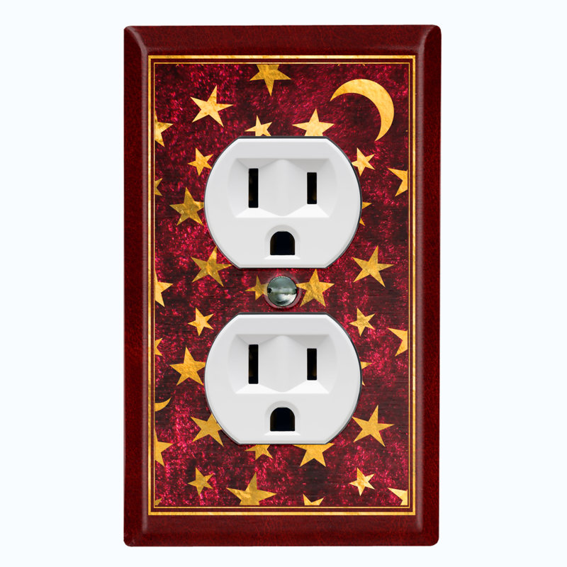 Patterned 2 - Gang Toggle Light Switch Standard Wall Plate
