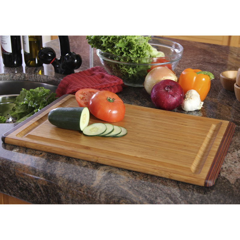 Bamboo Cutting Board Set With Pakka Edging
