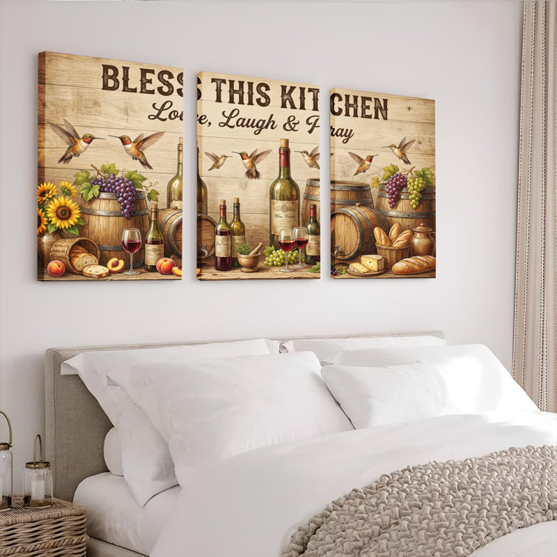 Bless this Kitchen Love Laugh And Pray, H 30 po x l 60 po