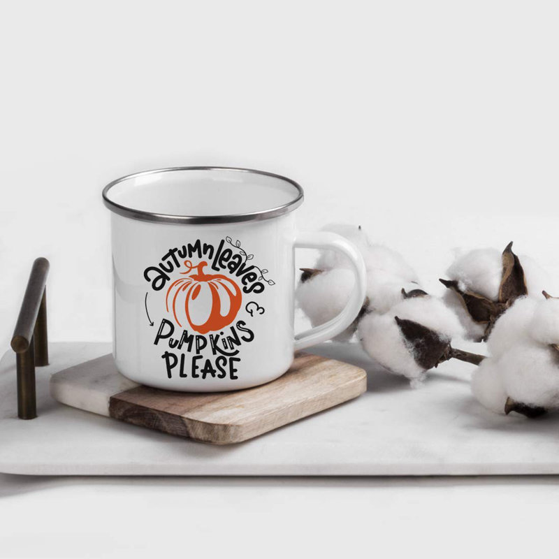 Tasse de camping Kaitlynn Leaves & Pumpkins