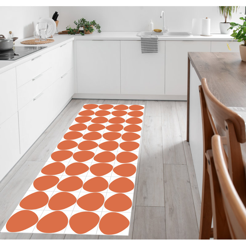 Fresca Vinyl Machine Printed Area Rug, Rectangle 5'3" x 7'6.6"