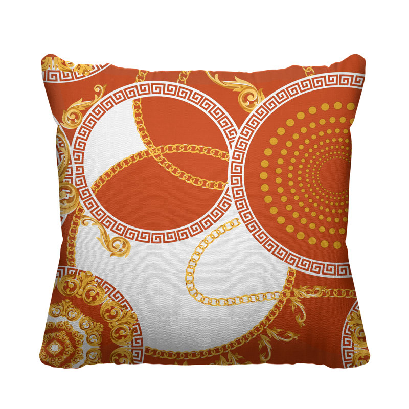 Housse et insert de coussin extérieur Tobin, L 15 po x H 15 po, Orange