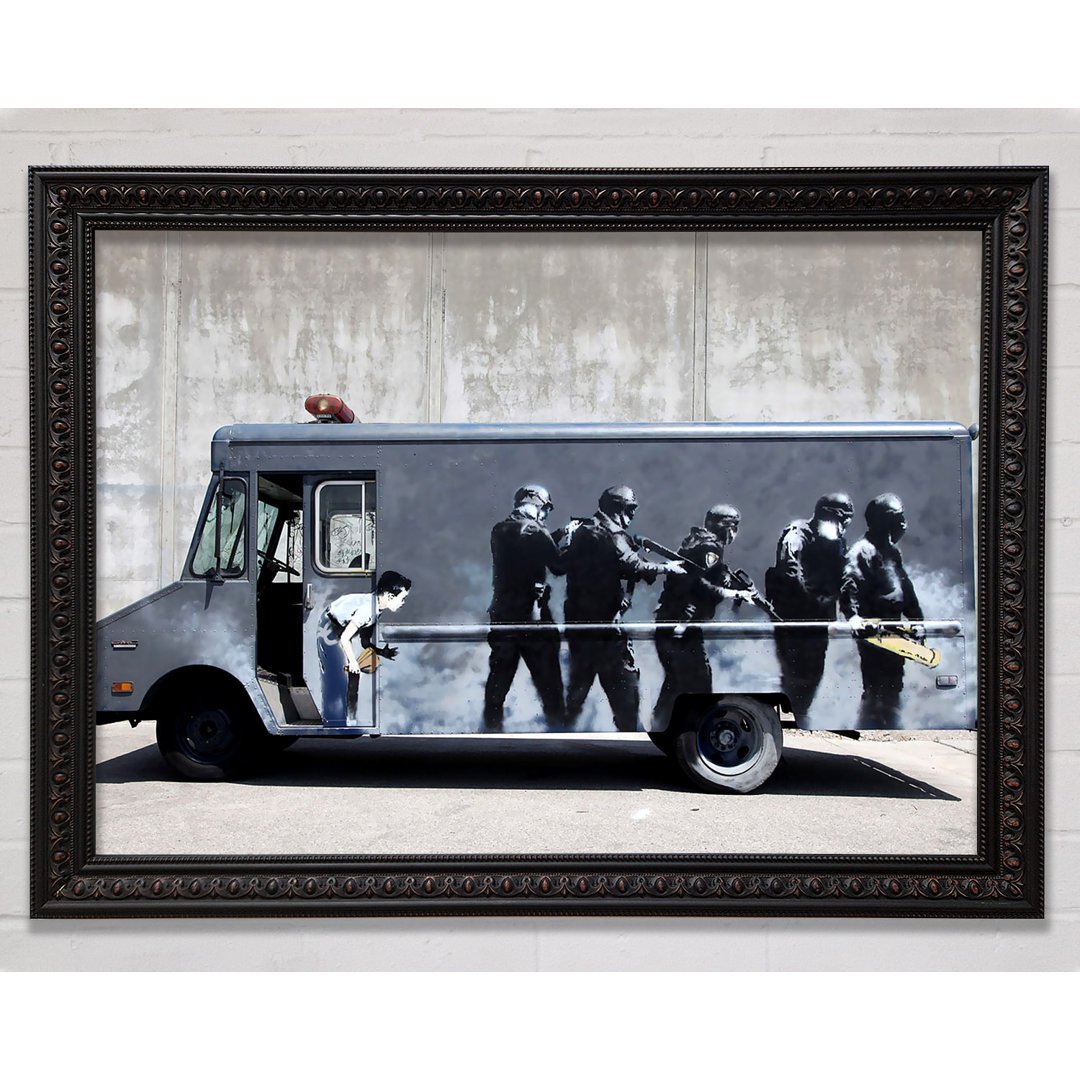 Banksy Swat Truck - Einzelner Bilderrahmen Druck