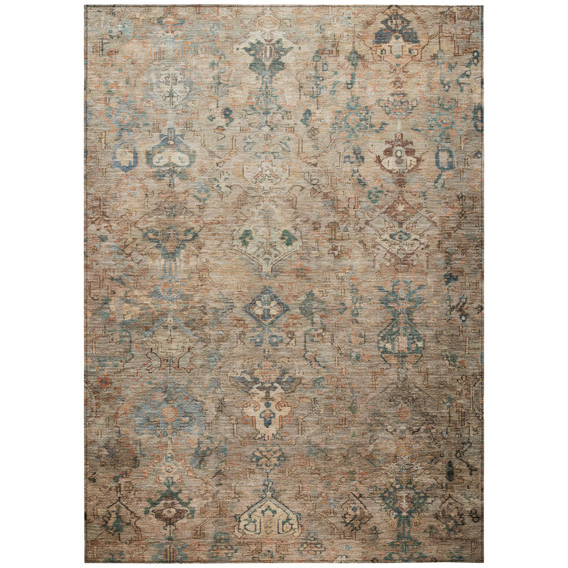 Machine Washable Indoor/Outdoor Matteson ACN2320 Global Rug, Rectangle 8' x 10'