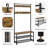 73” H Metal Hall Tree Entryway Coat Rack with Shoe Storage Bench
