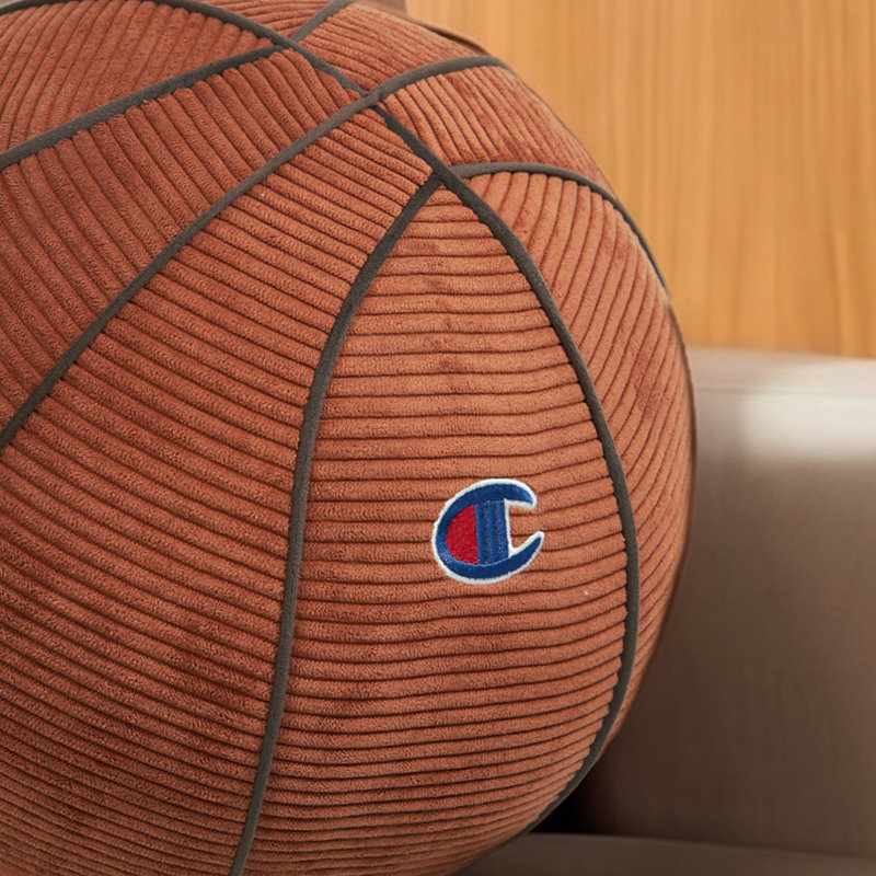 Coussins Champion, Basketball - 12" Round, Orange