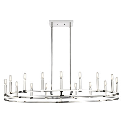 Downtown Urban - Lexington - Lustre suspendu 16 lumières 48 po - Nickel satiné