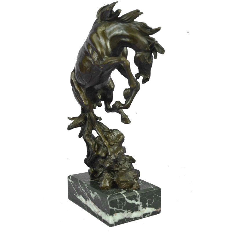 Taritha Large Art Deco Hot Cast Collectible Arabian Racing Horse Bronze Sculpture Figure