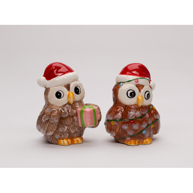 Hiboux de Noël sel et poivre