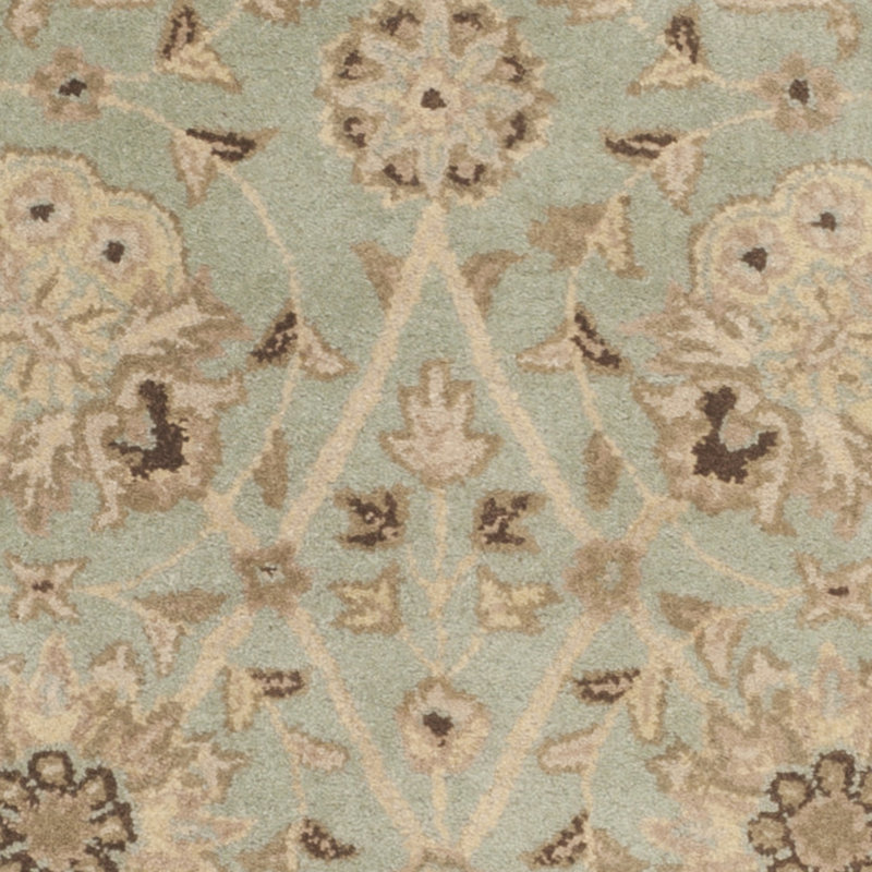 Tapis vert / brun en laine touffeté à la main Dunbar, Rectangle 2 pi x 3 pi