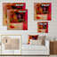Modern Energetic Color Dance II - impression moderne sur bois-1062675074-1066570797