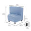 Fauteuil modulaire Kid Comfort - bleu poudre-124164591