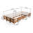 Ajanai Acacia 8-Person Modular Patio Conversation Set-1095658702