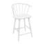 Ensemble de 2 tabourets de comptoir Anna, dossier incurvé, repose-pieds, blanc-130841347-130841349