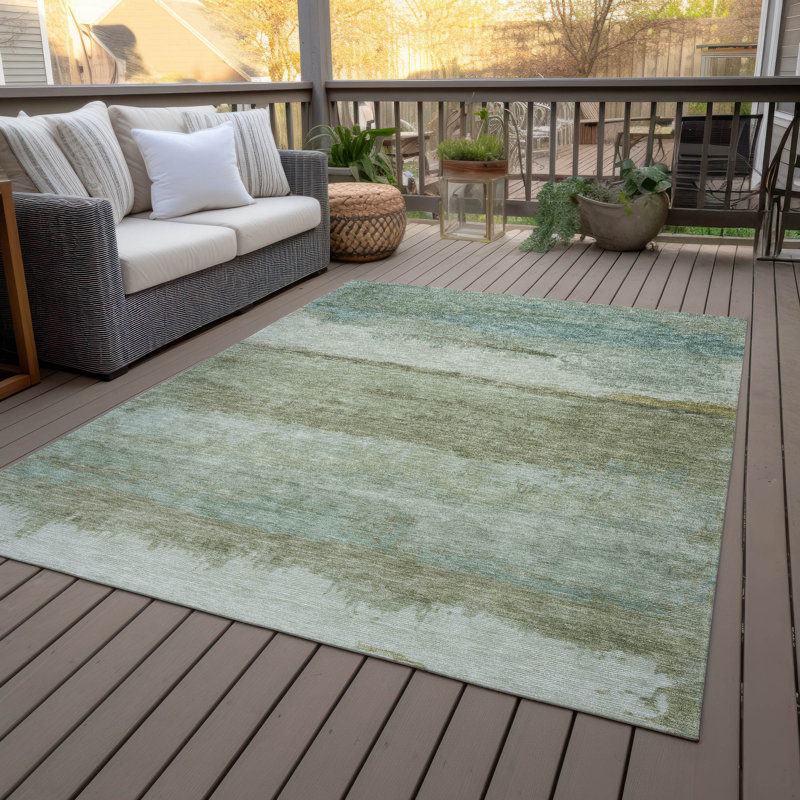 Machine Washable Indoor/Outdoor Oden ACN2156 Modern Rug, Rectangulaire 3 pi x 5 pi