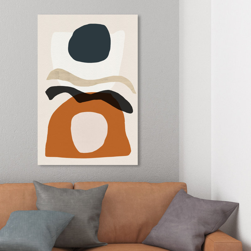 Abstrait La Afrique Meridionel - reproduction d'art sur toile, H 45 po x l 30 po x P 1,5 po, Toile tendue
