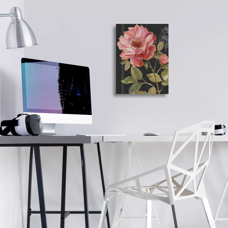«Harmonious Rose Black» par Lisa Audit, H 16 po x l 12 po x P 0,13 po