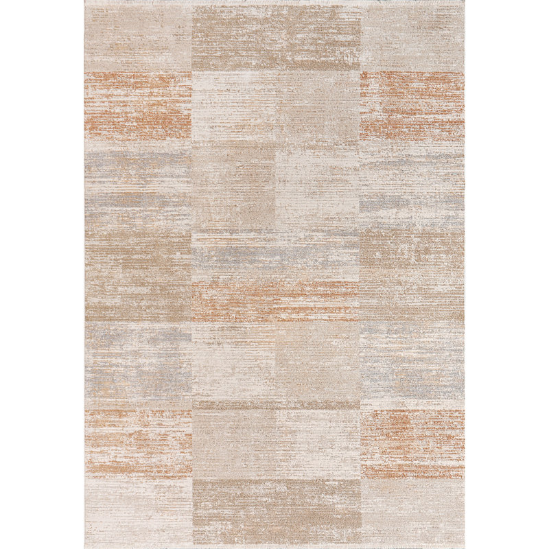 IRVING 15551-186 Crème / beige / rouille, Rectangle 7 pi 10 po x 10 pi 10 po