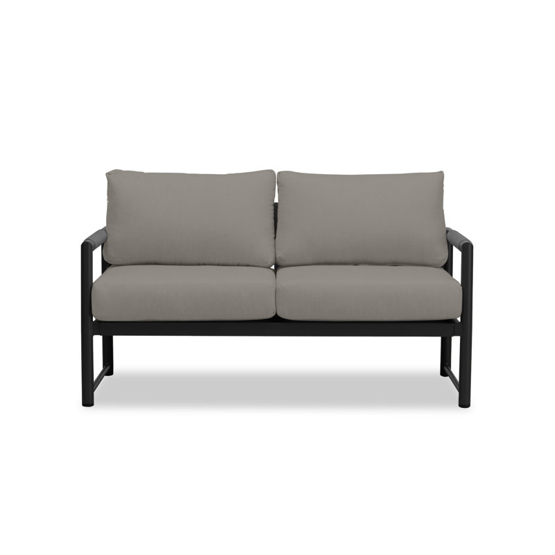 Largeur de 57 po Obaida, Toile gris anthracite Sunbrella®, Noir