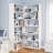 6-tier Corner Bookshelf With Baffles, L Shaped Tall Bookcases, 6-tier Bookshelf And Bookcase With Open Storage For Home Office