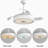 41.96 " Ceiling Fan with Light Kit