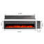 tempered glass panel Electric Fireplace-104850952