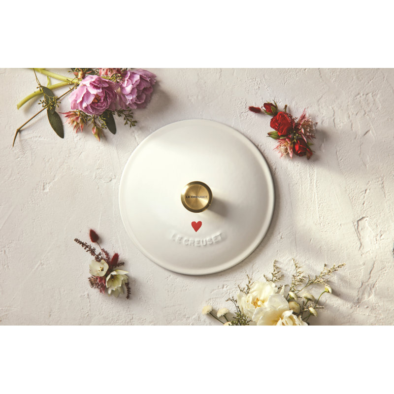 Le Creuset Enameled Cast Iron L'Amour Collection 2.75 Qt Soup Pot with Lid