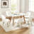 Modern Velvet Armless Side Dining Chairs-1480541484