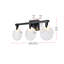 Applique murale noire en albâtre Cambell 22 po Cambell-192462328