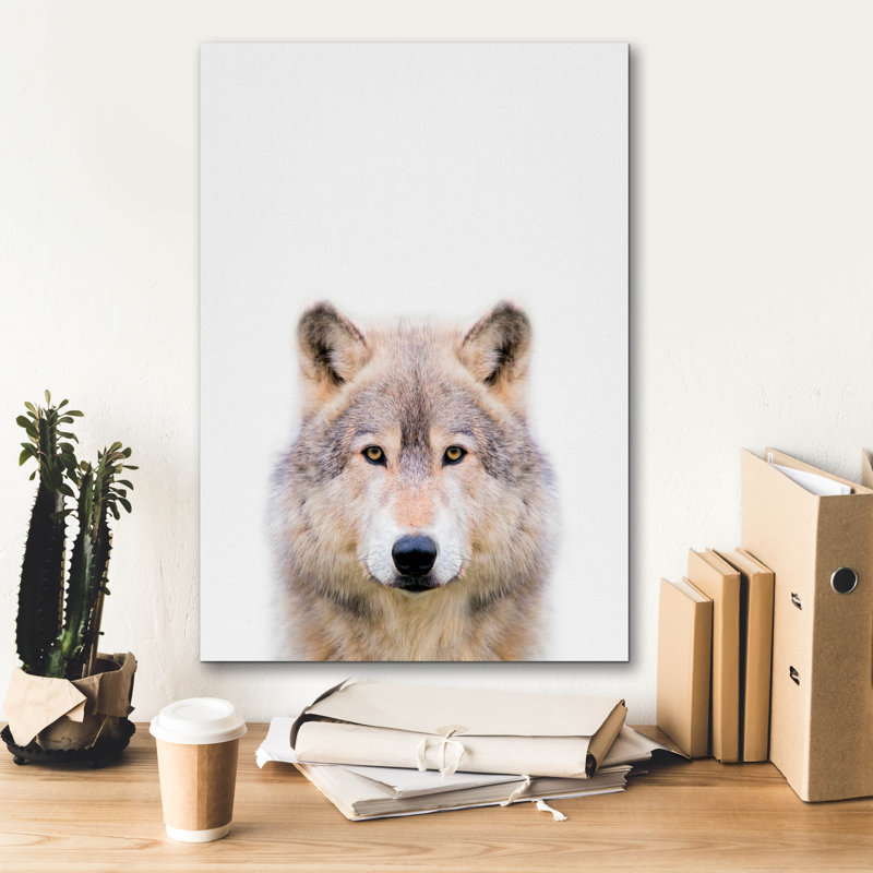 " Wolf " by Tai Prints, 26" H x 18" W x 0.75" D