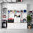 75" Garage Storage Cabinet with Bench and Coat Rack, 6-in-1 Entryway Hall Tree Organizer with Drawers and Cabinets, White-1893445055