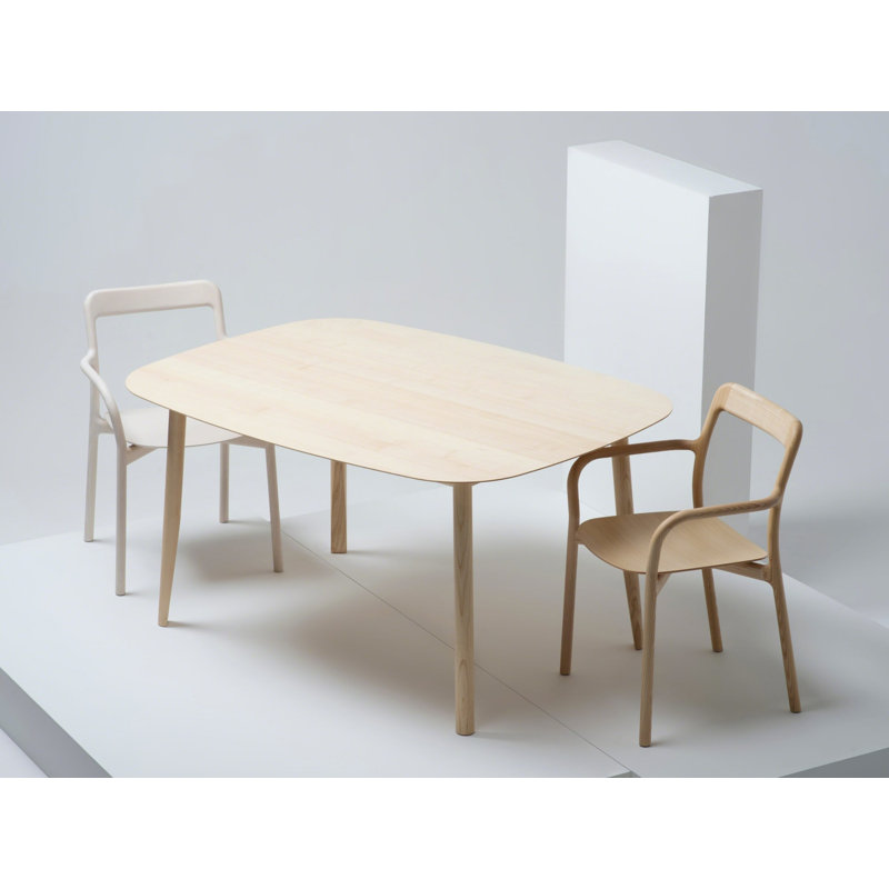 Branca Solid Arm Chair, Natural Ash