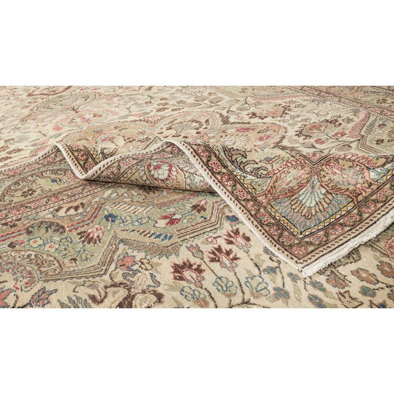Tapis turc Kayseri fait à la main, tapis décoratif en médaillon, 100% laine