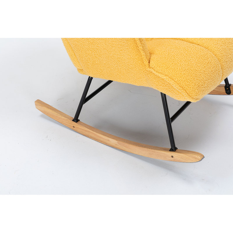 Comfortable High-Backrest Nursery Rocking Chair For Relaxation And Bonding