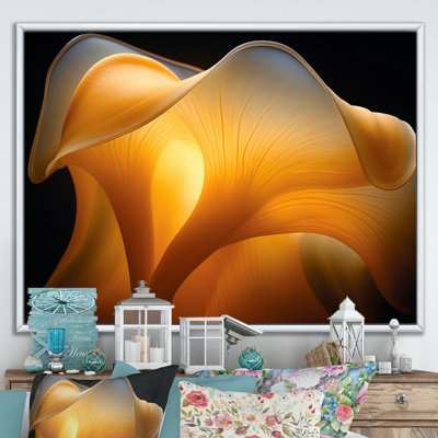Fleur jaune, photo de soleil sur toile