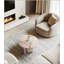 Table d'appoint en marbre naturel, table basse avec surface polie, pierre véritable pour un décor intérieur élégant et durable-133420073