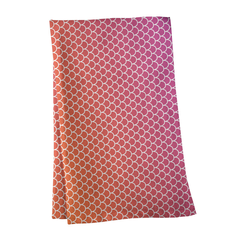 Serviette de thé sirène balances, Orange clair, Polyester sergé