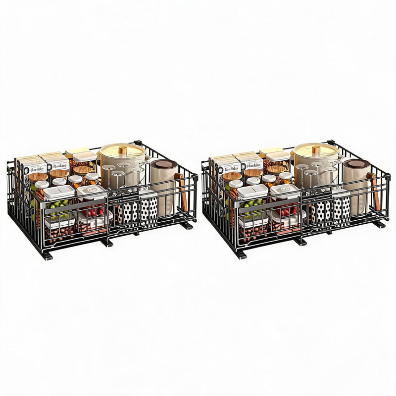 50 cm W Steel Add-On Unit, Black