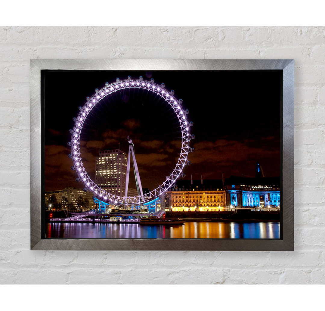 London Eye Wasserlichter - Druck