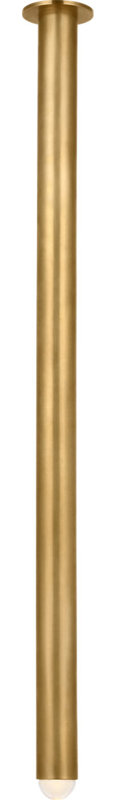 Ebell Flush Mount, Natural Brass, 48" H x 4.5" W x 4.5" D