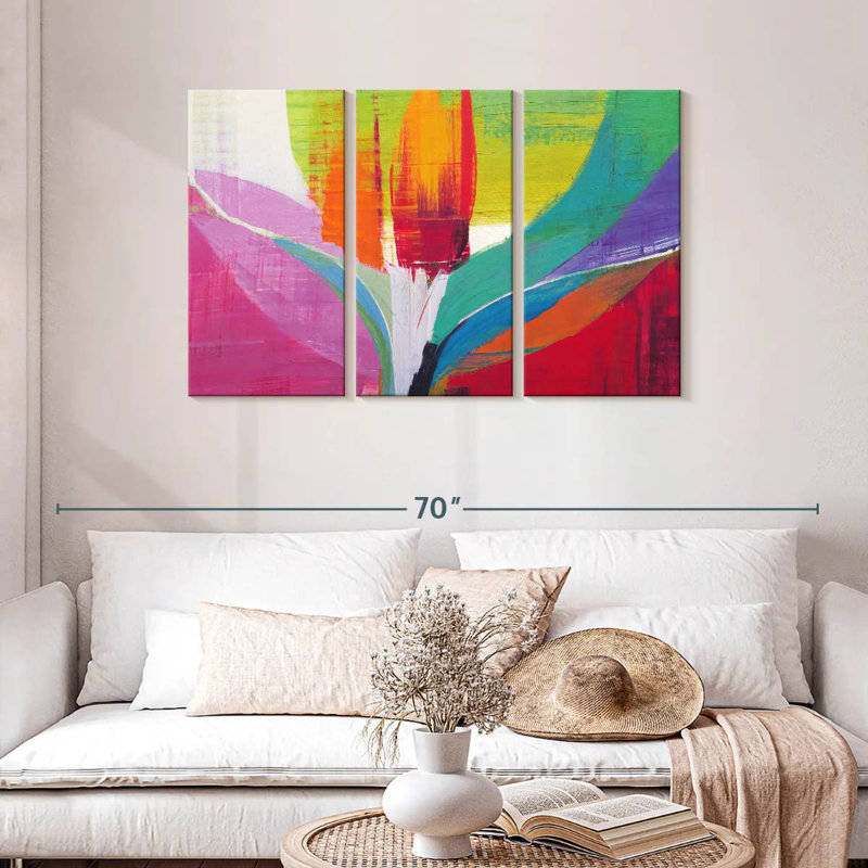 Avery Tulip Abstract, 28" H x 45" W