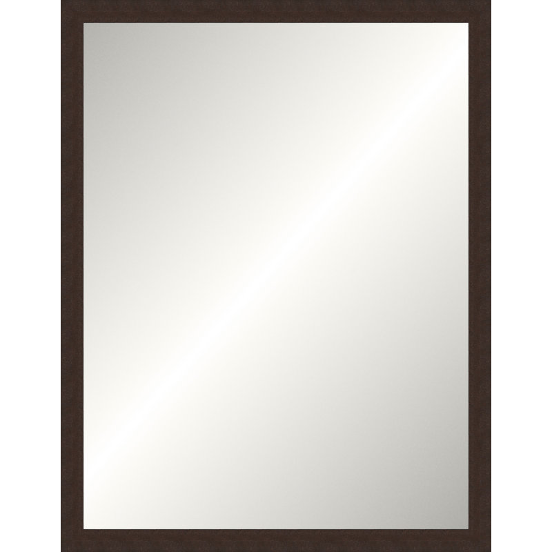 Textured Brown Legacy Mirror, Medium rectangle