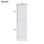 Armoire de rangement pour salle de bain de 63 po de hauteur avec portes en verre, deux tiroirs et tablettes réglables, panneau de fibres à densité moyenne-144545730